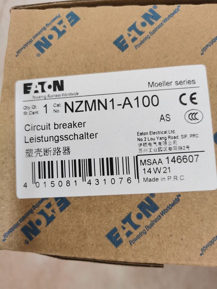 new  Moeller NZMN1-A100 NZMN1A100 Circuit Breaker Moeller