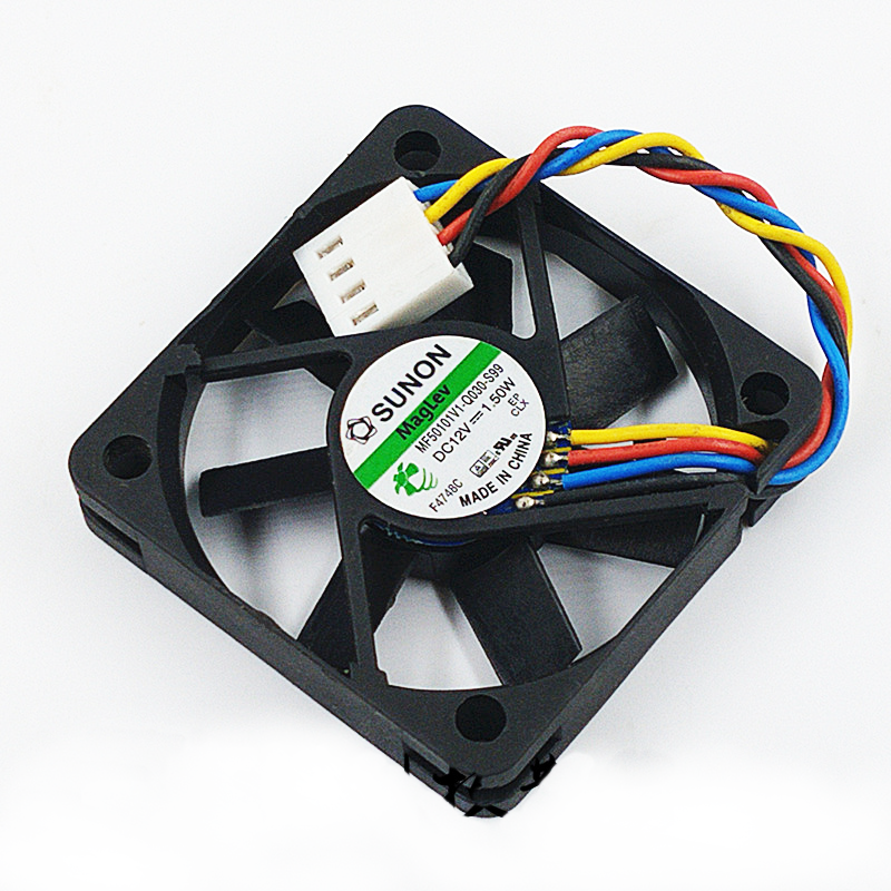 new 1PC  PWM Cooling Fan 50X50X10MM 5010 5CM 4-Pin  MF50101V1-Q030-S99 DC12V 1.50W