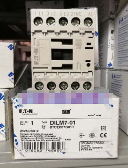 New Eaton Moeller DILM7-01 1PC 24V 50Hz/60Hz - EATON MOELLER
