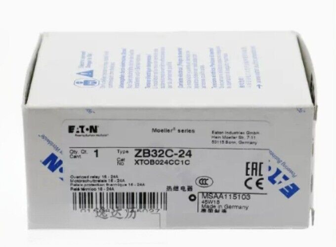 new QTY:1 Fit For EATON Thermal Overload Relay XTOB024CC1C ZB32C-24 16-24A - EATON