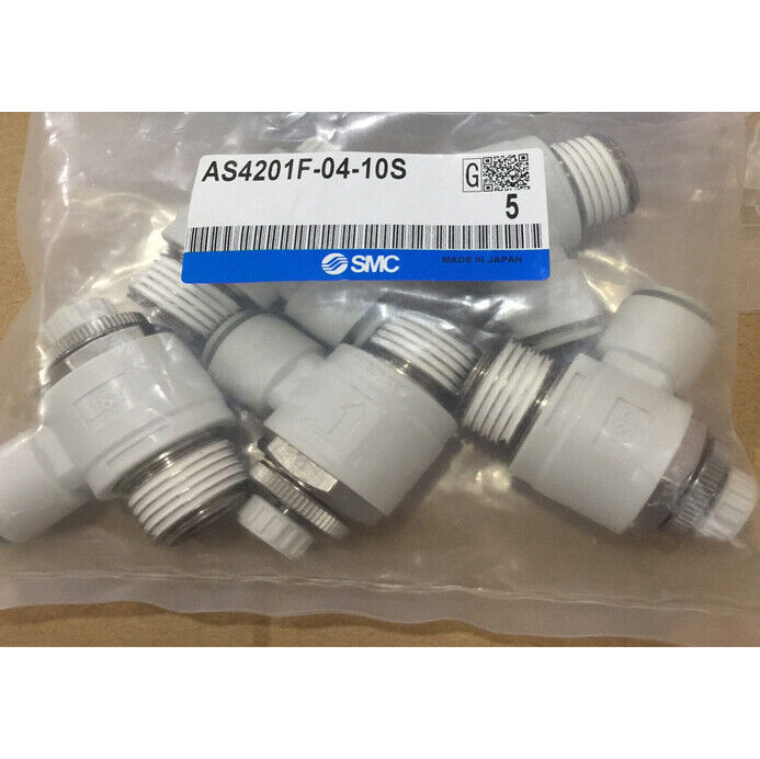 new 5PCS SMC AS4201F-04-10S Throttle Valve AS4201F0410S - SMC