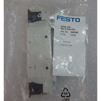 new Festo VUVG-L14-B52-T-G18-1P3 566500 Solenoid Valve One