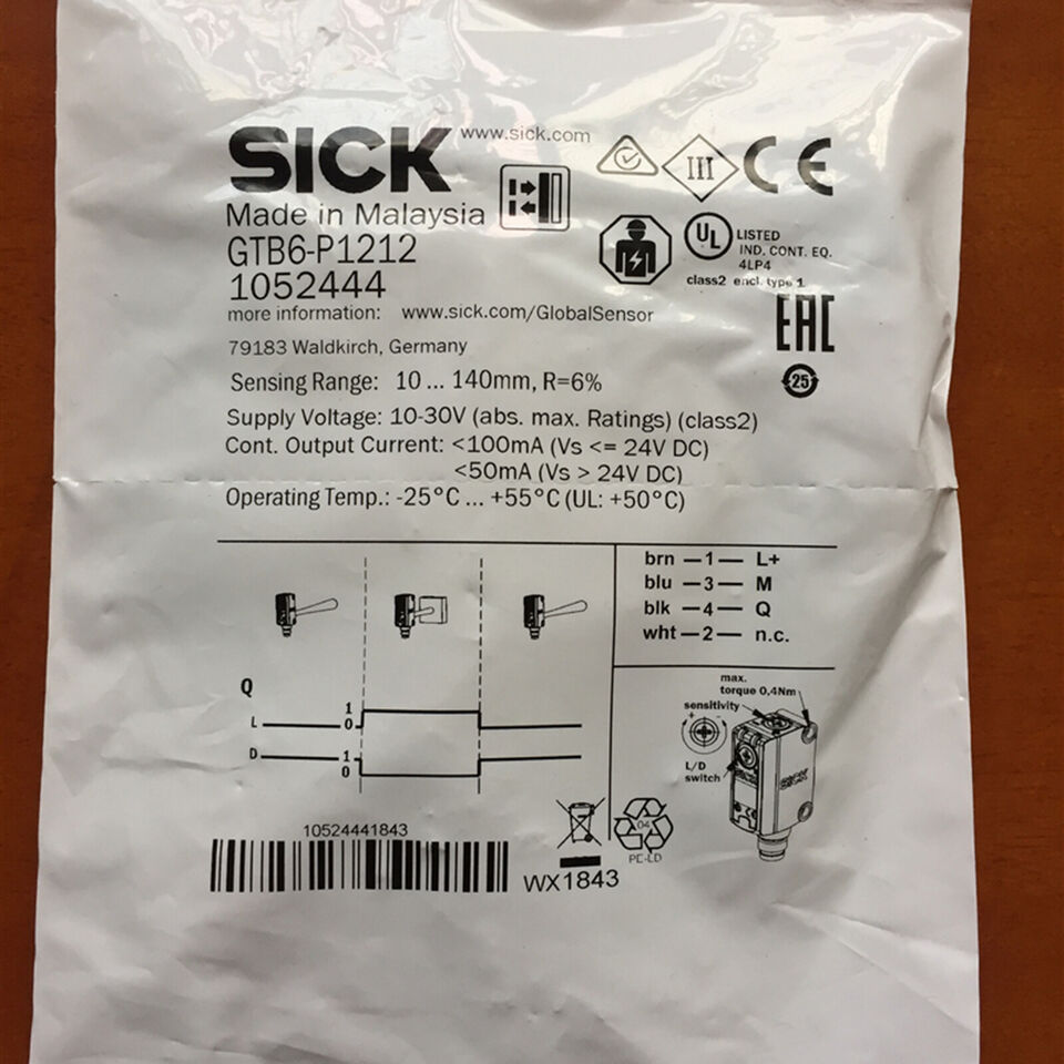 new SICK GTB6-P1212 Photoelectric Switch One GTB6P1212 - SICK