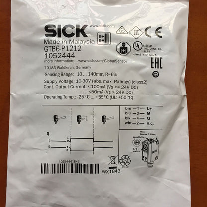 new SICK GTB6-P1212 Photoelectric Switch One GTB6P1212 - SICK