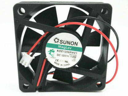 new 1PC SUNON 6015 KDE1206PHV1 12V 1.6W 6CM 60*15MM silent cooling fan