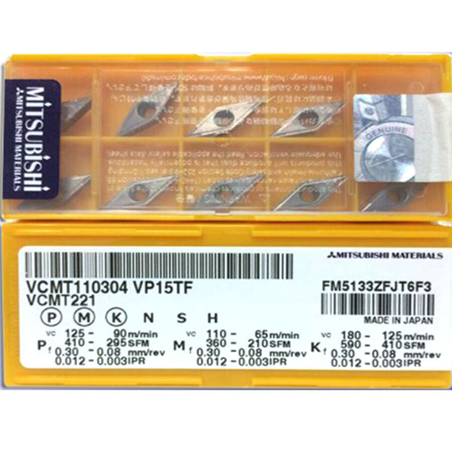 new 10pcs/box Mitsubishi VCMT110304 VP15TF Carbide Inserts CNC - MITSUBISHI