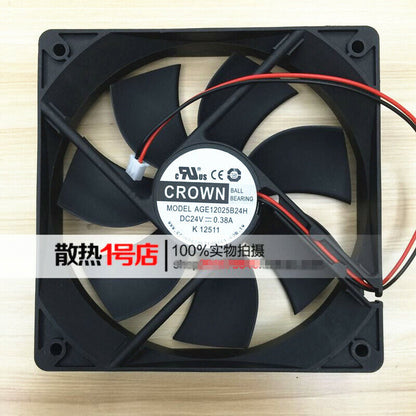 High-performance 24V welding machine with inverter cooling fan model CROWN AGE12025B24H - CROWN