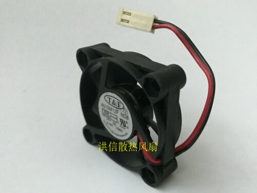 new 1PC 2-wire silent cooling fan 2PIN 4010M12F ND8 DC12V 40MM 0.16A 40*10MM - KOEED