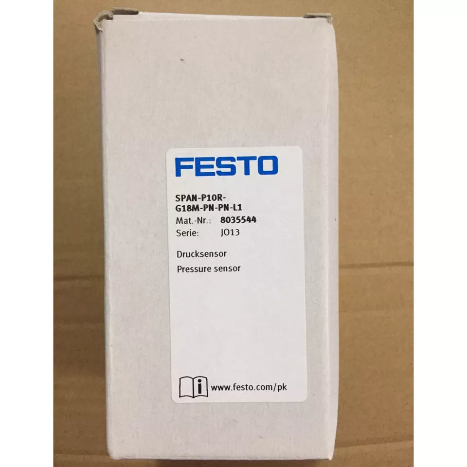 Festo SPAN-P10R-G18M-PN-PN-L1 8035544 Pressure Sensor - FESTO