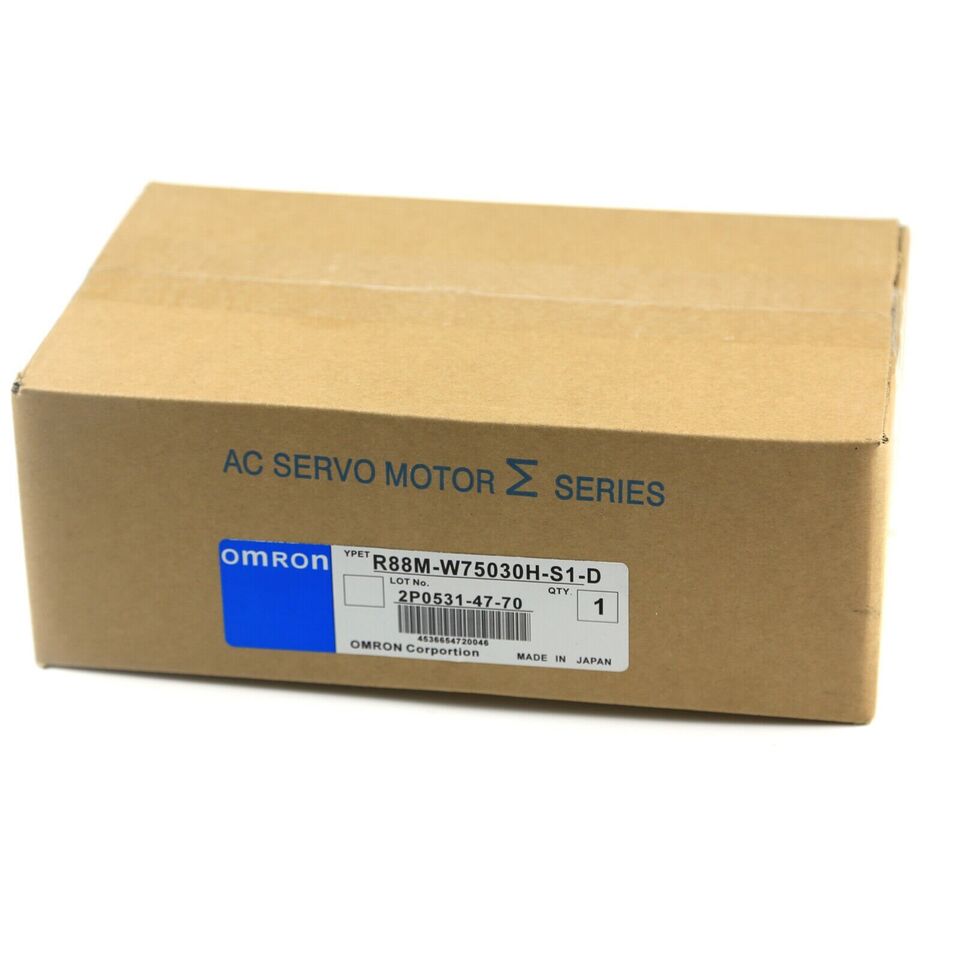 new One Omron R88M-W75030H-S1-D Servo Motor R88MW75030HS1D ping - OMRON