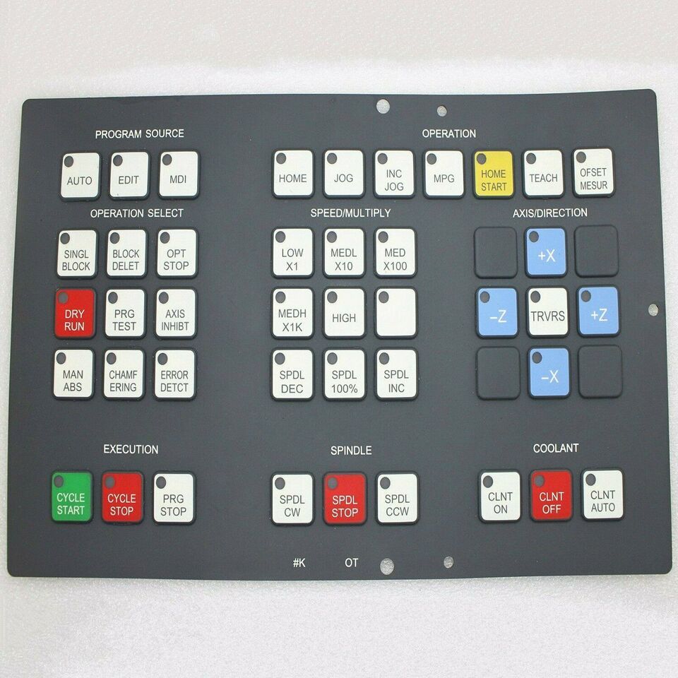 FANUC A98L Keysheet Keyboard Membrane Keypad - FANUC