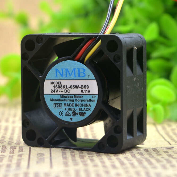 new 1pc 0.11A 4CM 4020 3-Wire Cooling Fan 1608KL-05W-B59 24V - UNKNOWN BRAND