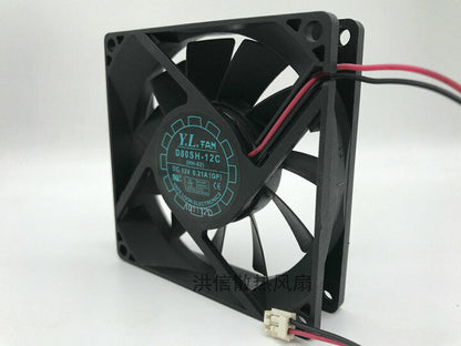 new 1PC YATE LOON D80SH-12C (HH-02) DC12V 0.21A (GP) Power Cooling Fan - YATE LOON