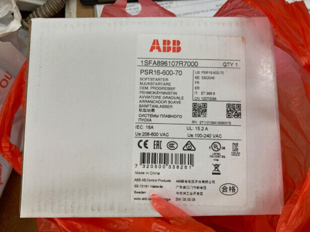 new 1PC ABB 1SFA896107R7000 PSR16-600-70 Soft Starter ping - ABB
