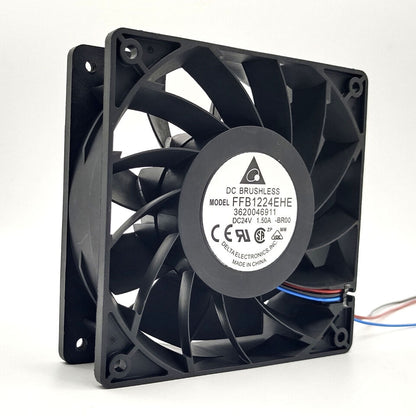 new 1PC Delta FFB1224EHE-BR00 24V 1.5A 12038 12CM Cooling Fan - DELTA