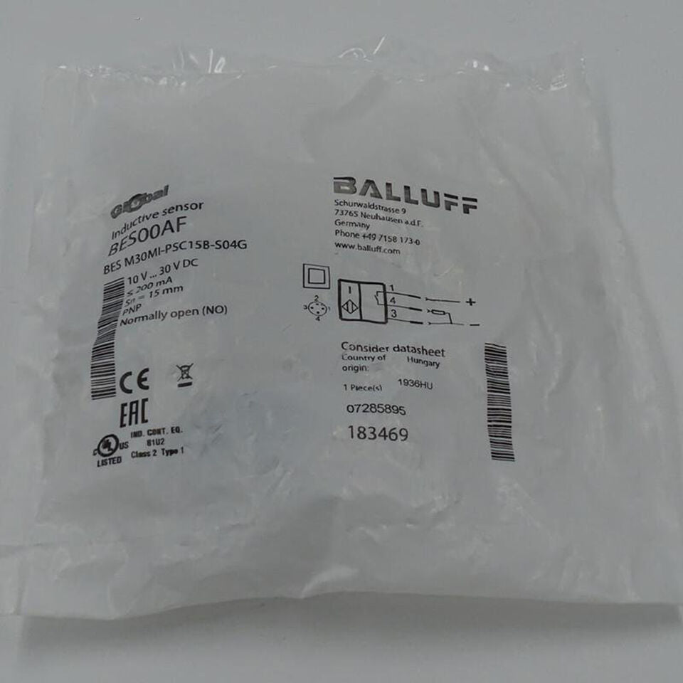1PC BALLUFF Sensor Switch BES00AF M30MI-PSC15B-S04G - BALLUFF