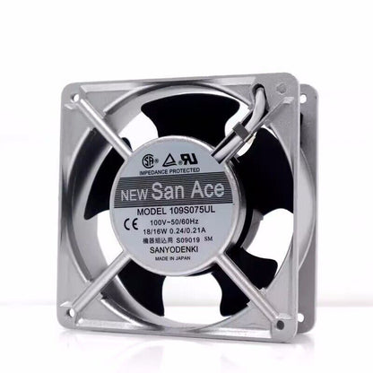 new 1Pcs San Ace120 18/16W 0.24/0.21A cooling fan 109S075UL - SAN ACE