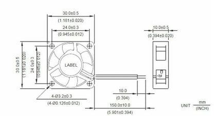 new 1pc For NMB-MAT 1204KL-01W-B39 5V 0.13A 3CM 3-wire TCFAN cooling fan - NMB-MAT