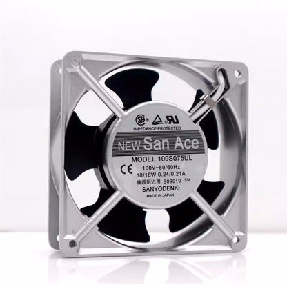 new 1Pcs San Ace120 18/16W 0.24/0.21A cooling fan 109S075UL - SAN ACE