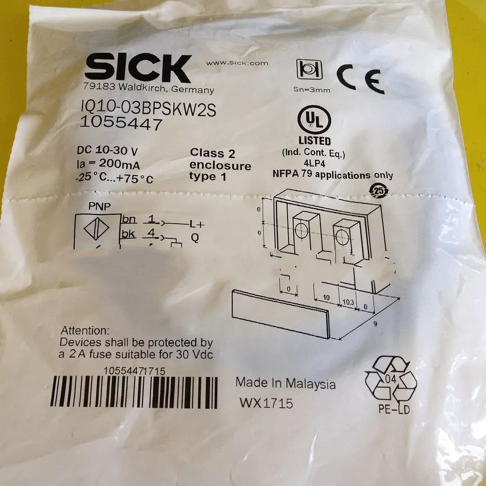 new 1PC Sick IQ10-03BPSKW2S Proximity Switch Sensor IQ1003BPSKW2S - SICK