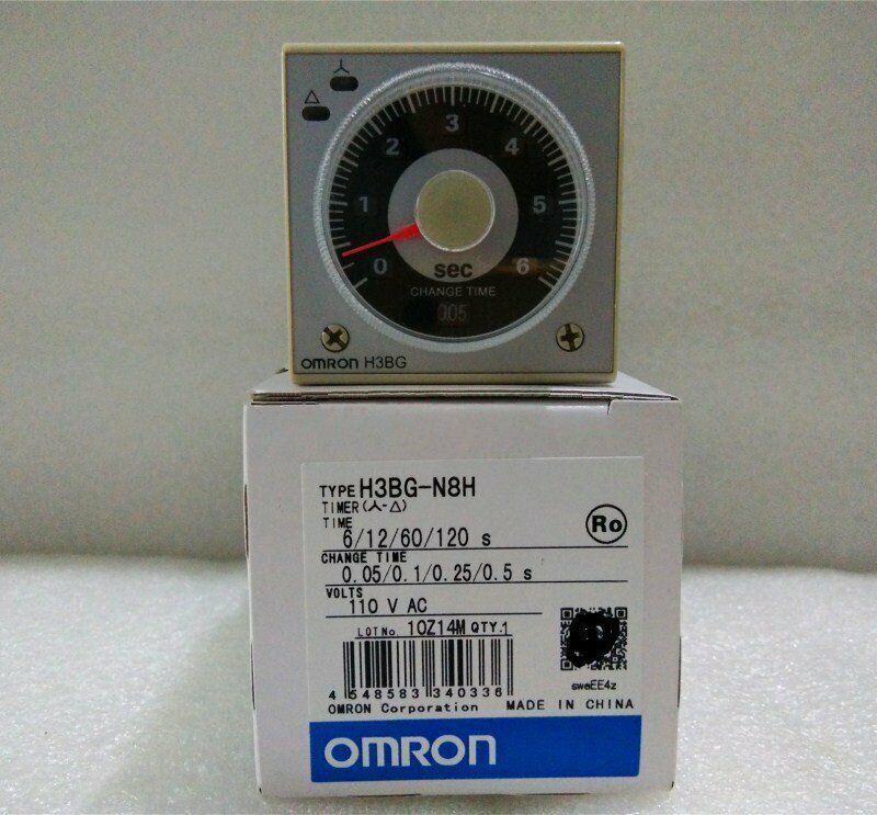 new Omron H3BG-N8H 100-120VAC Timer One H3BGN8H - OMRON