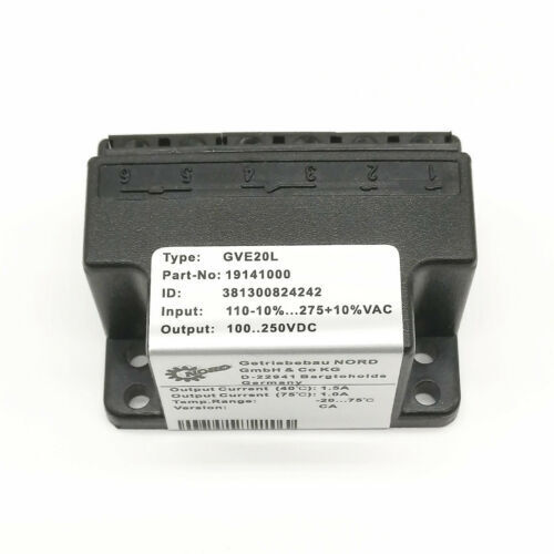 new NORD Rectifier GVE20L 19141000 110V-10%...275V+10%VAC 100...250VDC - NORD
