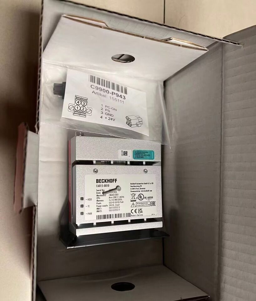 1PC Beckhoff C6015-0010 TWINCAT2 Single Core 1.46GHz PING - BECKHOFF