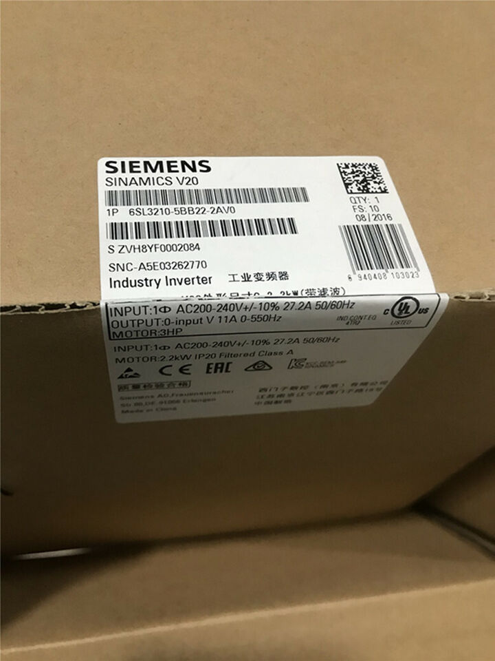 new 1PC Inverter 6SL3210-5BB22-2AV0  SIEMENS IN BOX Fast Delivery