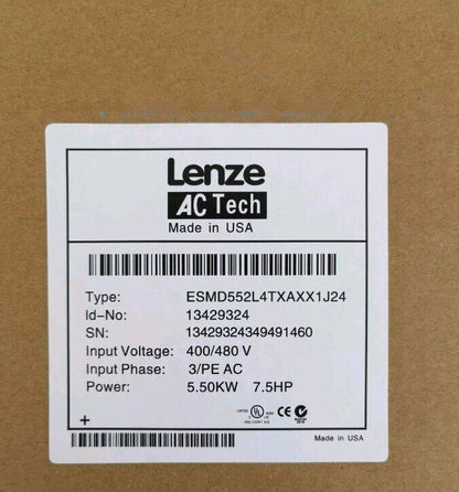 new 1PC LENZE ESMD552L4TXA Inverter ping - LENZE