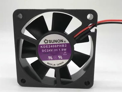 new 1 PCS fan 1.9W 6015 6CM 2wire KDE2406PHB2 24V - KDE