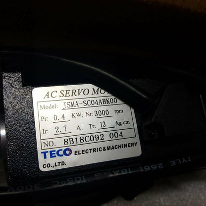 new 1PC TECO JSMA-SC04ABK00 JSMASC04ABK00 AC Servo Motor ping - TECO