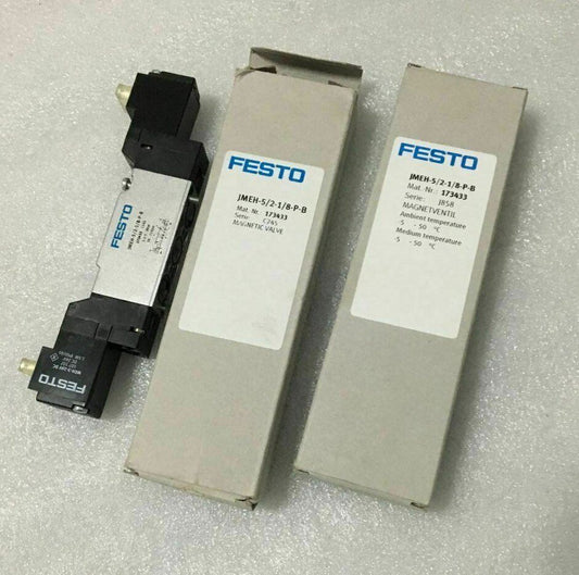 new Festo JMEH-5/2-1/8-P-B 173433 Solenoid Valve One JMEH5/21/8PB - FESTO