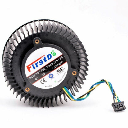 new 1PC For FD6525H12S 12V 1.3A 4PIN R9 270/270X 470 480 Graphics Card CPU Fan - PLCCORE