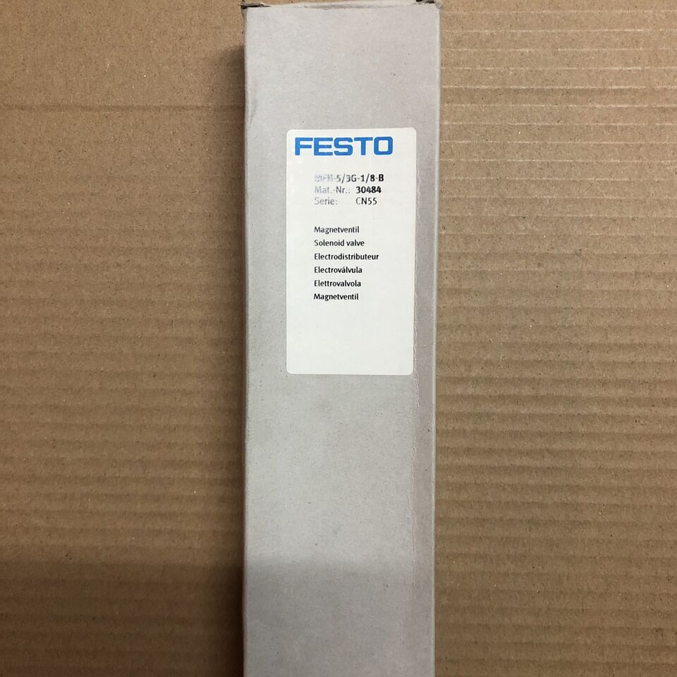 new Festo MFH-5/3G-1/8-B 30484 Solenoid Valve One ping MFH5/3G1/8B - FESTO