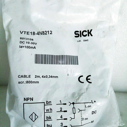 new SICK VTE18-4N8212 Photoelectric Switch One VTE184N8212 - SICK