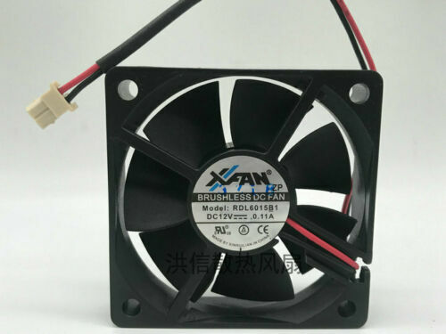 new 1pcs XFAN RDL6015B1 DC12V 0.11A 6015 6CM silent cooling fan