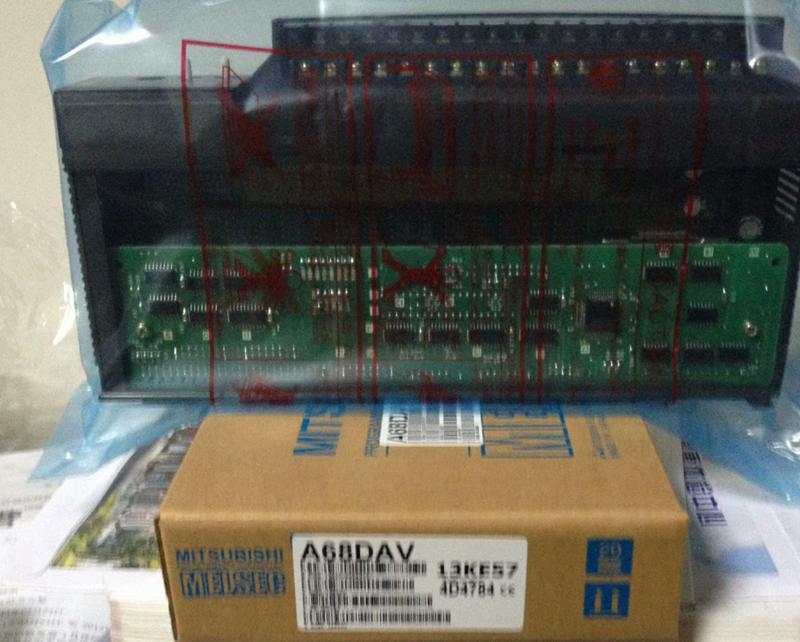new Mitsubishi A68DAV PLC Analog Output Unit MELSEC ping - MITSUBISHI