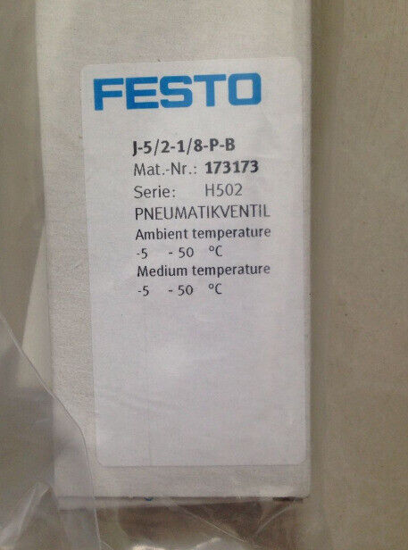 new 1PC Festo J-5/2-1/8-P-B 173173 Valve - FESTO