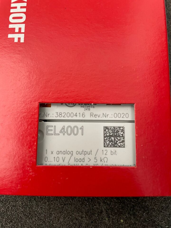 new 1PC BECKHOFF EL4001 PLC In Box ping EL 4001 - BECKHOFF
