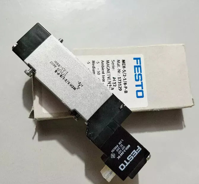 new Festo MEBH-5/2-1/8-P-B-110AC 173057 Solenoid Valve One - FESTO