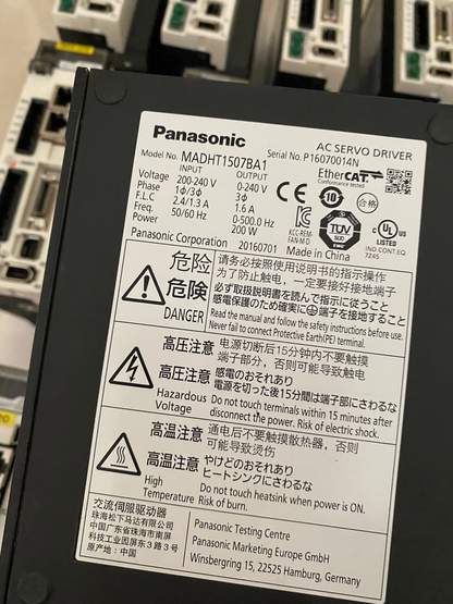 New Panasonic MBDHT2510BA1 Servo Drive 1PC Ping Model - PANASONIC