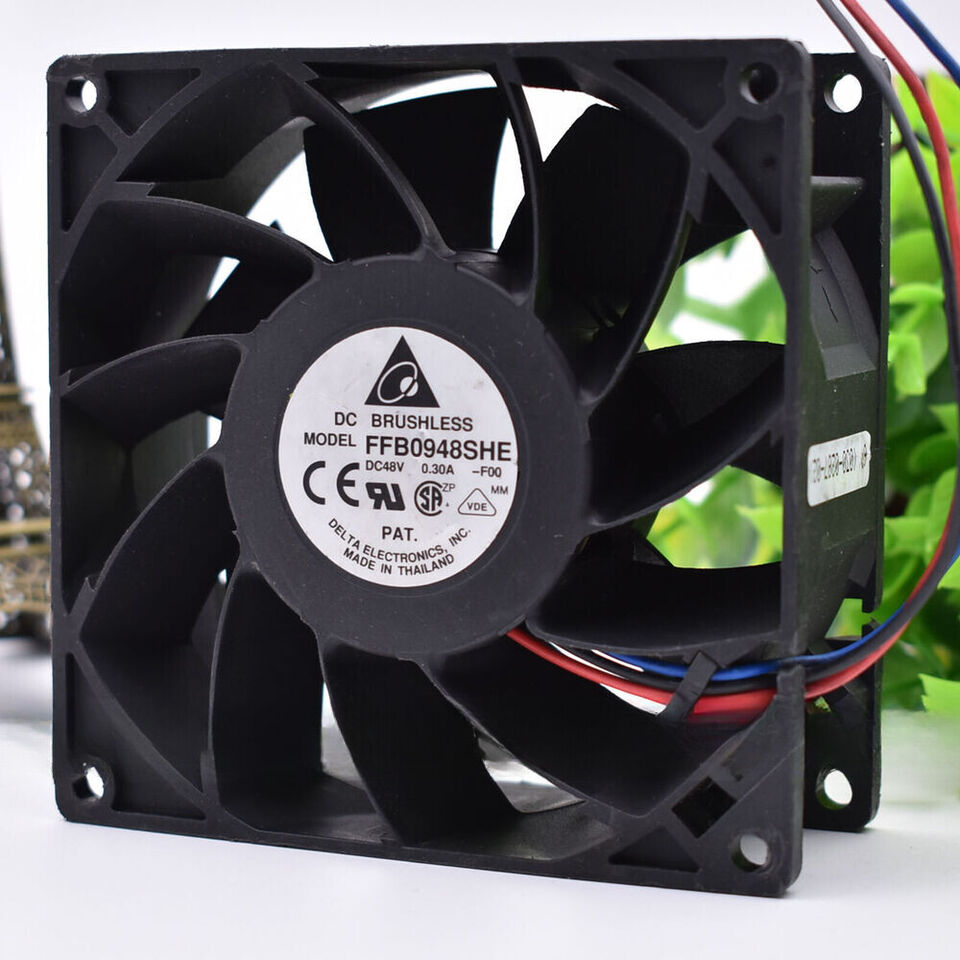 new 1PC 3-wire test function inverter fan FFB0948SHE -F00 DC48V 0.30A 9CM - PLC INDUSTRY PRODUCT