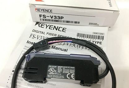 new 1PC Keyence FS-V33P Fiber Optic Sensor Amplifier In Box FSV33P - KEYENCE