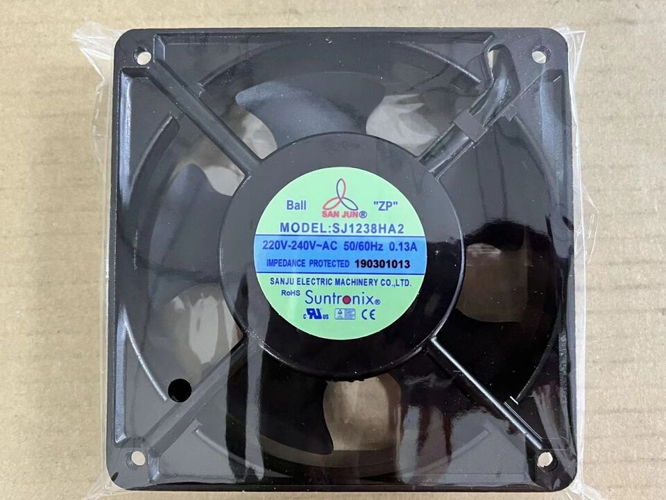 new 1PC 220-240V AC 0.13A axial Cooling Fan metal frame SJ1238HA2 120*120*38 mm - KOEED