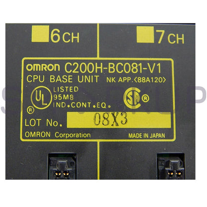 OMRON C200H-BC081-V1 PLC Controller - OMRON