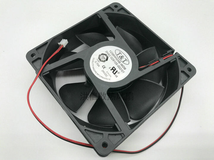 new 1 PCS For 24V 0.70A 12CM 2 pin Robot Fan 1238HH24B-WDB 3HAC 029105-002/01 - 029105