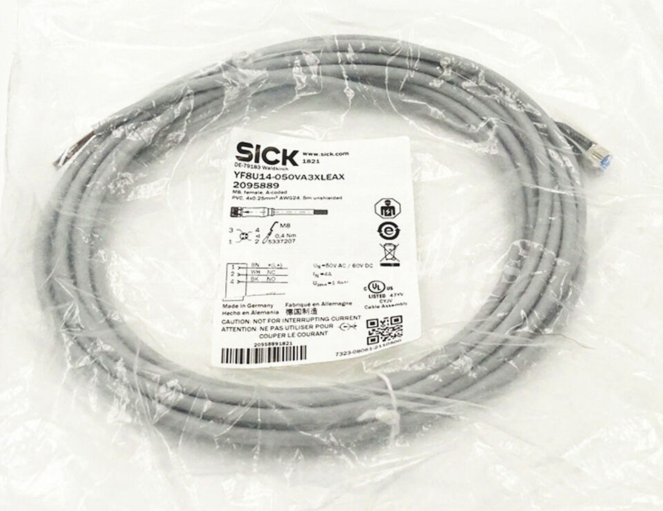 SICK YF8U14-050VA3XLEAX Proximity Switch Cable - SICK