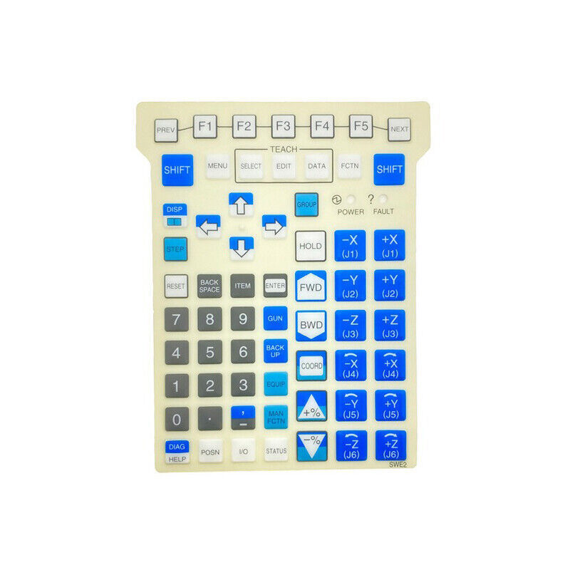 new SWE2 For FANUC Teach Pendant Membrane Button Protective Film KeyPad Overlay