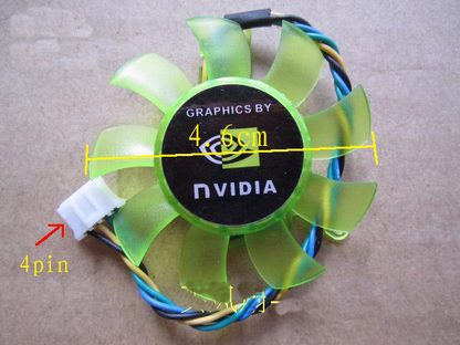 new 1PC Double ball bearing Graphics card cooling fan 12V 0.19A 4Pin MGT5012XB-W10 - KOEED