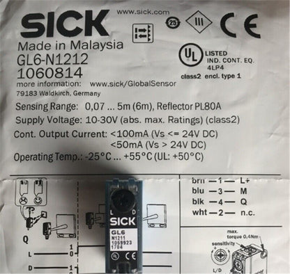 New 1-PC Sick Photoelectric Switch Sensor GL6-N1212 - SICK